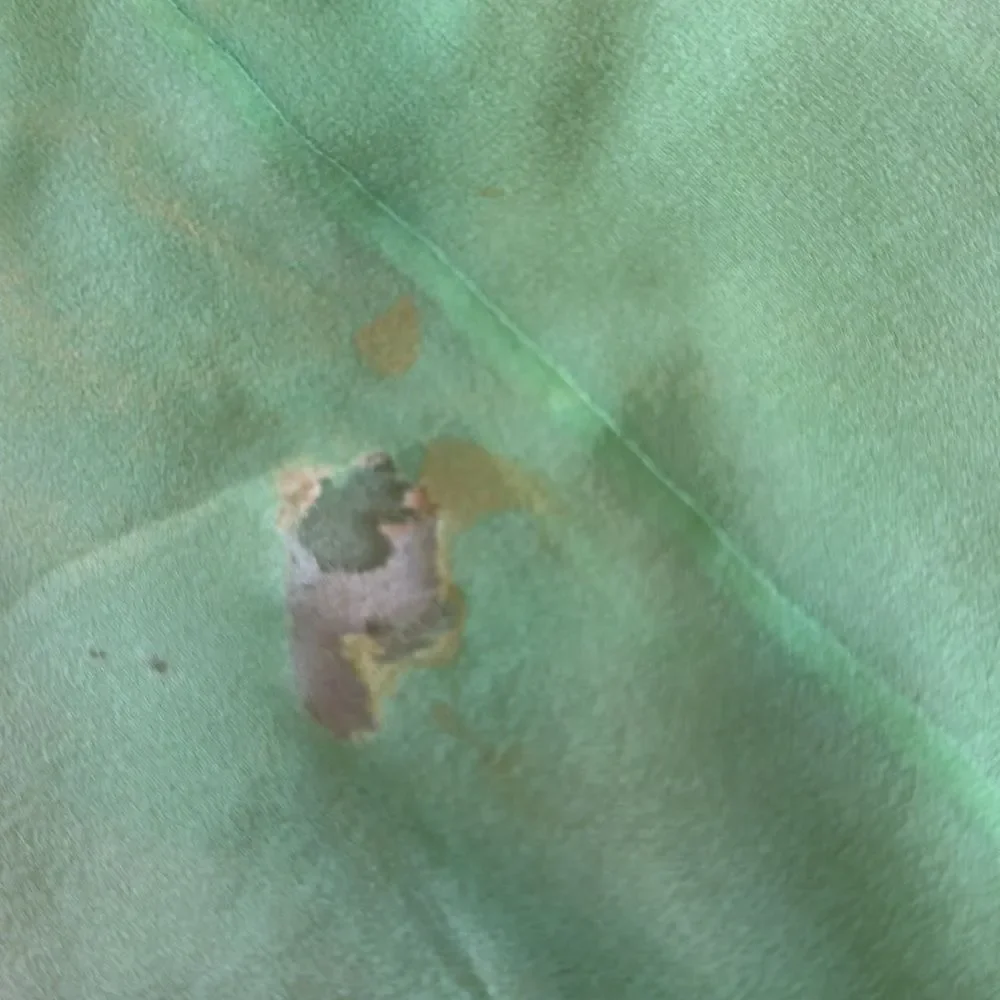 Vintage 60s Echo light green hombre‎ infinity silk neck scarf